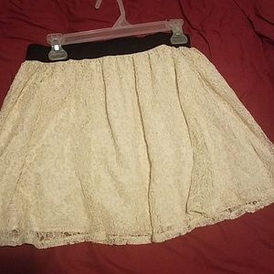 Champagne lace Forever 21 miniskirt